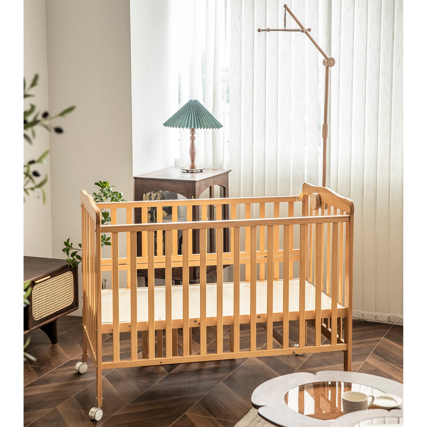 Lanttoe Crib Mobile Arm-Original wood
