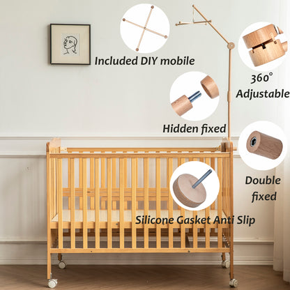 Lanttoe Crib Mobile Arm-Original wood